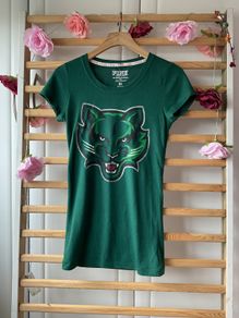 T-shirt Victoria secrets xsmall green college Tshirt