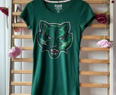 T-shirt Victoria secrets xsmall green college Tshirt