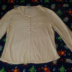 Full Circle ecru/grey top size UK14 EU42 Postage included