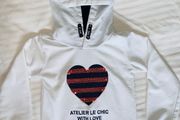Le Chic white hoodie size 104