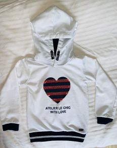 Le Chic white hoodie size 104