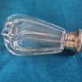 Vintage x large  1950s Silver Crystal Salt Cellar Image 5
