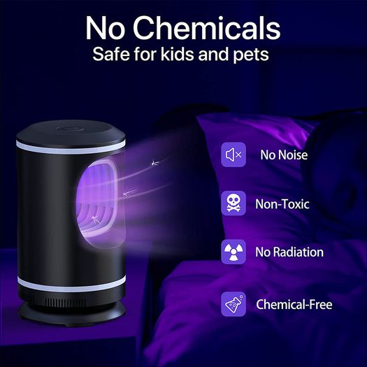 _Electric Insect Killer, Insect Trap, Mosquito Lamp with Suction Fan, No Toxic Chemicals, Effective for Reducing Flying Insects for Indoor Bedrooms and Gardens
