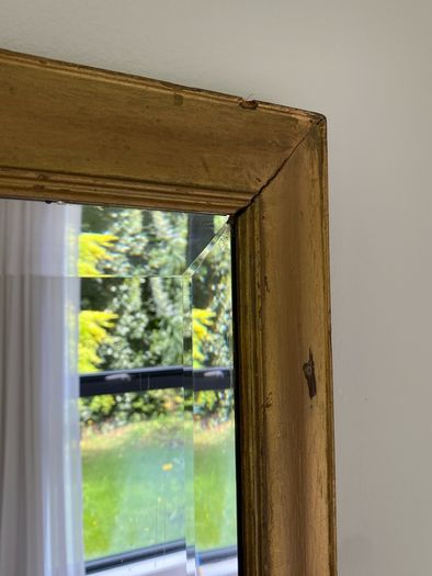 Vintage gold mirror
