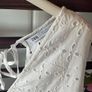 dress Zara white Broderie anglaise dress size large Image 6