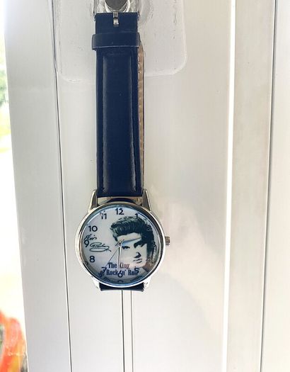 Elvis Wrist watch, Black Strap