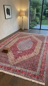 Stunning Persian Senneh Hand Knotted Rug Carpet