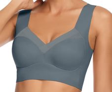 Brand New Women's Wireless Backless Bralette Wide Straps