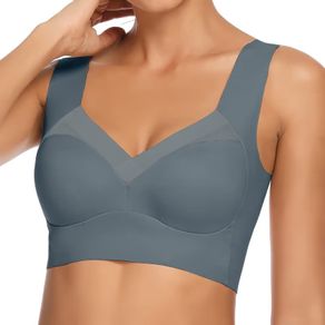 Brand New Women's Wireless Backless Bralette Wide Straps