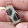 Vintage Chain Link Pattern Himalayan Tibetan Agate Dzi Bead Amulet Image 9