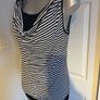 Gina Benotti black& white striped top size UK14 EU42 Image 4