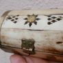 Vintage Ottoman Style Camel Bone and Brass Trinket Box 10cm x 7,5cm H 5cm Image 9