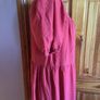 Ladies Rust orange striped cotton blend Summer dress size 14 includes postage Image 3