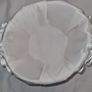 Handmade wedding ring cushion and flowergirl basket with purple detail Image 7