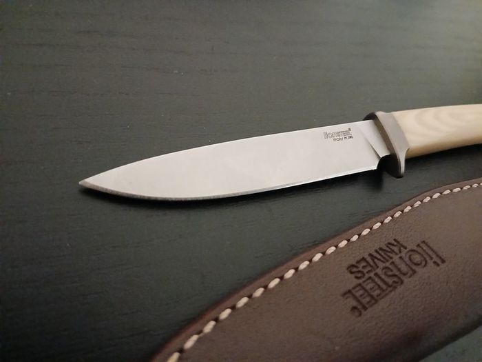 Lionsteel Ago Knife White Micarta