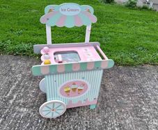 Little Town Wooden Ice Cream Cart