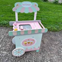 Little Town Wooden Ice Cream Cart