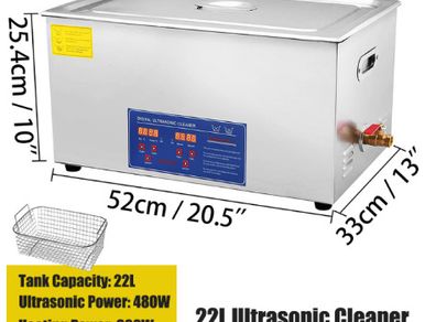22L Ultrasonic Cleaner Lave-Dishes Portable Washing Machine Diswasher Ultrasound Home Appliances