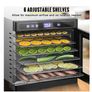 Food Dehydrator Machine Fruit Dryer 6 Trays Stainless steel Image 4