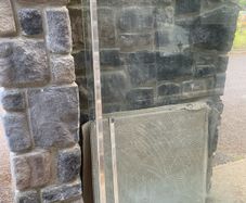 Glass shower panel