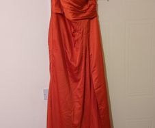 stunning red formal dress with side slit