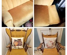 vintage couch and armchairs