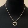 Vintage Crystal Heart Pendant Image 6