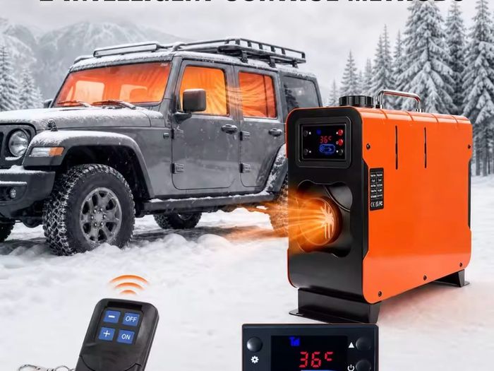 New 8KW 12V 24V Diesel Air Heater Parking Diesel Heater Cab Heater Automotive Air Heater Vehicle Cabin Warmer With Remote Control Automatic Shutdown Protection For Car Truck