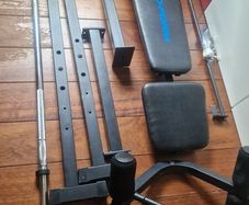 ProForm Multi-Function Weight Bench + Decathlon 50kg Weight Set