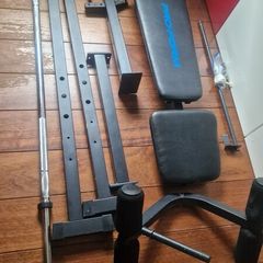 ProForm Multi-Function Weight Bench + Decathlon 50kg Weight Set