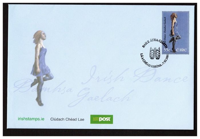 2008 Ireland Irish Dance Commemorative Stamp An Post First Day Cover (FDC)