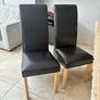 4 brown leather chairs Image 3