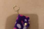Mini fur notebook keyring
