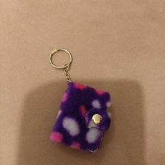 Mini fur notebook keyring