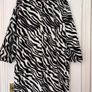 Forever Unique Zebra Print Faux Fur Coat - Size 12 - Like new Image 2