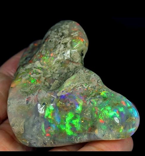 203Ct African Polished Welo Opal Nugget Specimen Carved