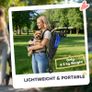 Foldable Dog Stroller, Lightweight Dog Pram w/ Shoulder Strap, Storage Bag, Cup Holder, Dark Blue Image 4