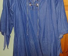Denim Long Top. Size 10