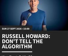 2x Tickets to Russell Howard Vicar Street Dublin (Sept 27)