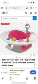 Summer baby eating chair