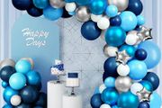 NEW SALE | Balloon Arch Kit, 145 Pcs Blue Balloon Arch with Sizes of 18 Inch,12 Inch, 10 Inch, 5 Inch for Balloon Garland as Birthday Decorations, Wedding Decorations, Baby Shower Decorations