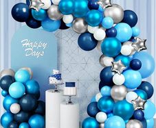 NEW SALE | Balloon Arch Kit, 145 Pcs Blue Balloon Arch with Sizes of 18 Inch,12 Inch, 10 Inch, 5 Inch for Balloon Garland as Birthday Decorations, Wedding Decorations, Baby Shower Decorations