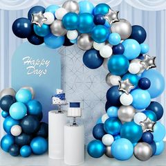 NEW SALE | Balloon Arch Kit, 145 Pcs Blue Balloon Arch with Sizes of 18 Inch,12 Inch, 10 Inch, 5 Inch for Balloon Garland as Birthday Decorations, Wedding Decorations, Baby Shower Decorations