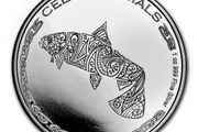 2021 Chad 500 Francs CFA 1 oz Silver Bullion Coin - Celtic Animals Salmon BU (In Capsule)