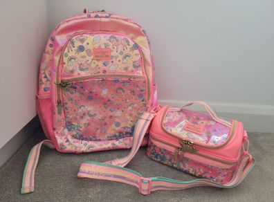 Smiggle Fiesta Classic Unicorn Backpack & Lunchbox