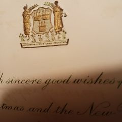 Alderman Alfred Byrne/A4 Sized,Christmas & New Year,greeting/1938/