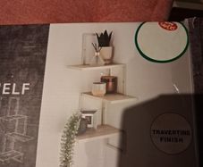 Corner wall shelves
