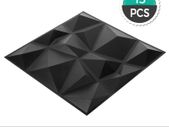 50x50cm 3D Wall Panel Self-Adhesive Tile White/Black 13Pcs Tiles PVC Wall Decorative Home Living Room Kitchen TV Backdrop