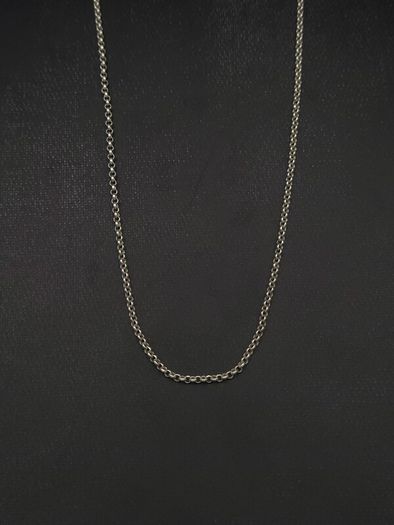 925 Vintage Sterling Silver Long Belcher Chain