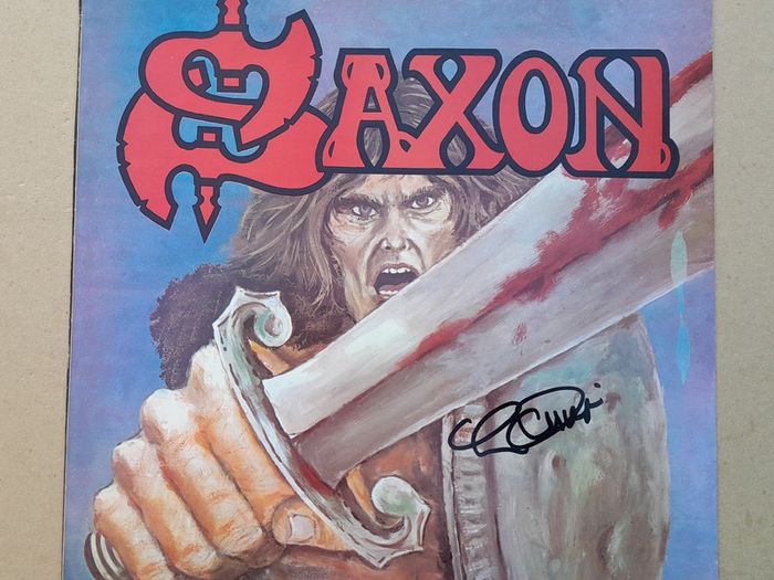 SAXON autographed album METAL